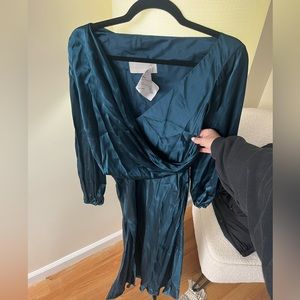 MICHELLE MASON Blue Silk dress